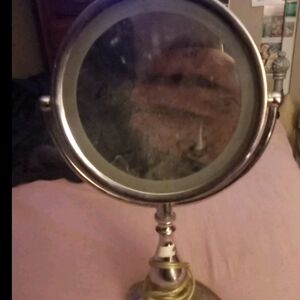 Vintage Portable Luminare Lighted Makeup Mirror